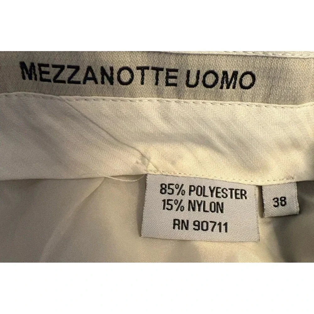 MEZZANOTTE UOMO Men's Dark Brown Flat Front Corduroy Pants Size 38x36‎ Unhemmed